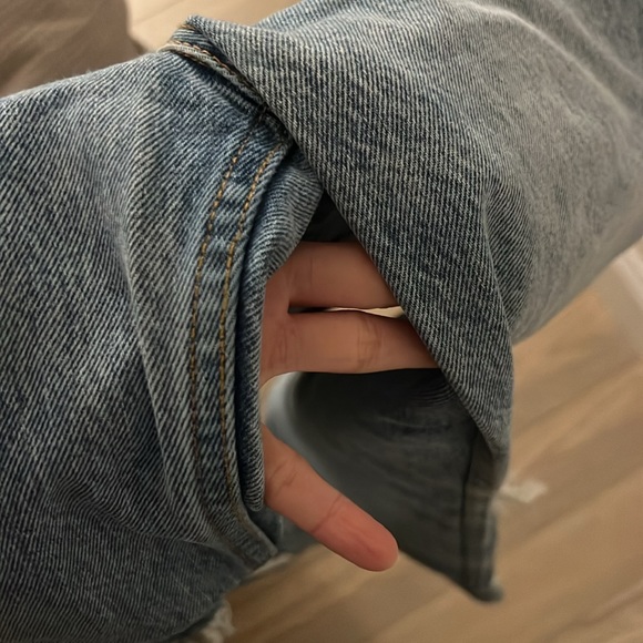 Anine Bing high rise straight leg ripped jeans - Picture 10 of 10